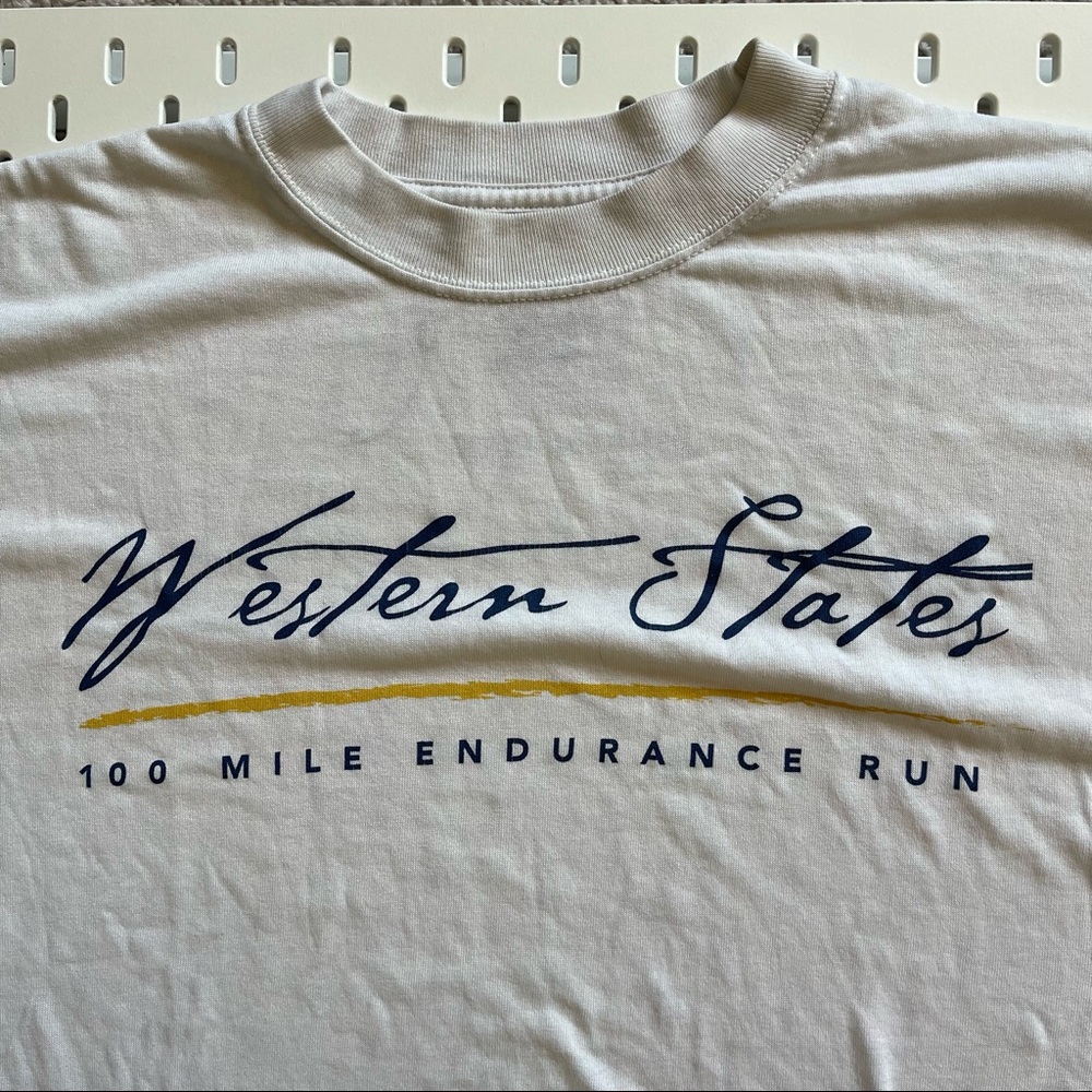 Vintage mens Western States Endurance Run finishers shirt L